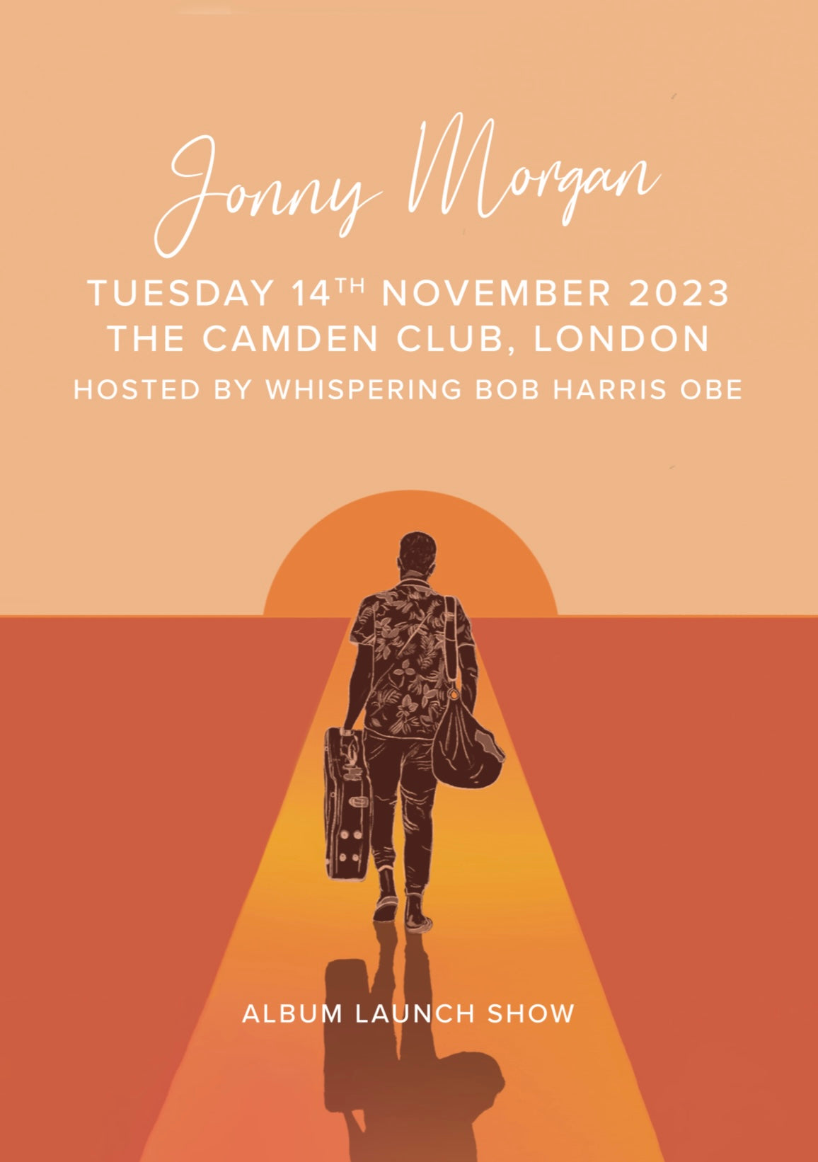 Signed Jonny Morgan @ The Camden Club - Album Launch Show - A3 Poster